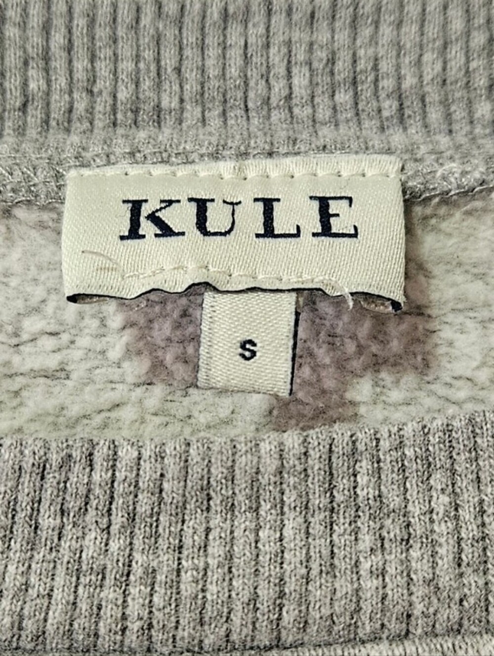 KULE Oversized Smile Crewneck Sweatshirt Organic Cotton S - Picture 10 of 13